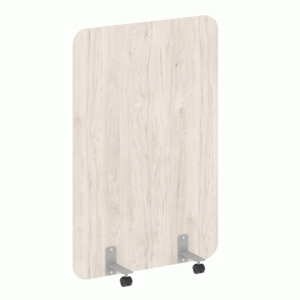 Перегородка на металлических опорах, на роликах