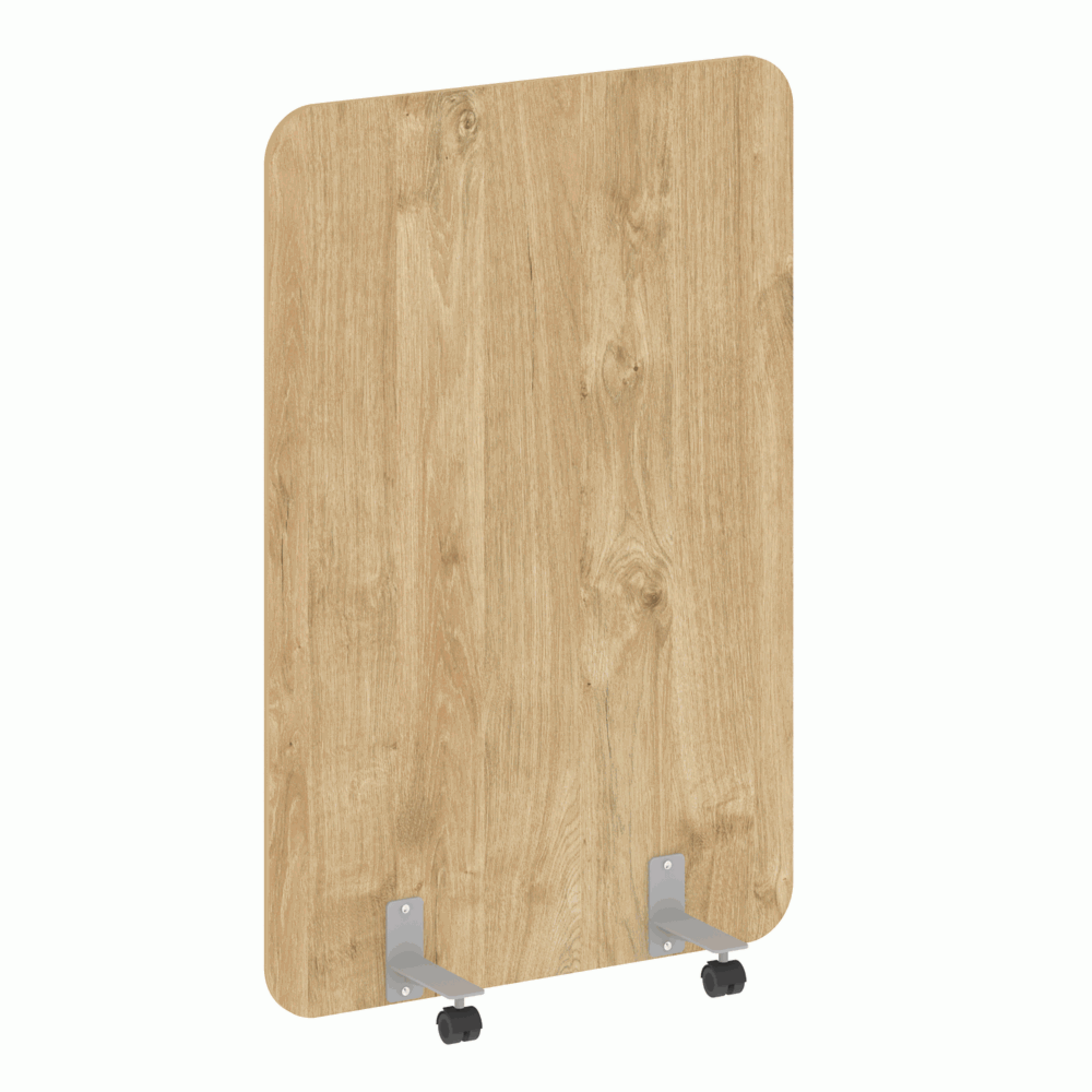 Перегородка на металлических опорах, на роликах