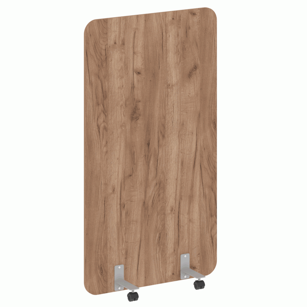 Перегородка на металлических опорах, на роликах