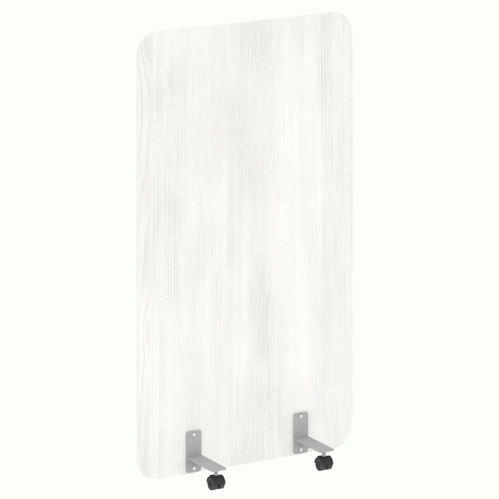 Перегородка на металлических опорах, на роликах