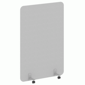 Перегородка на металлических опорах, на роликах