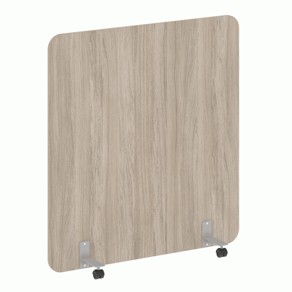 Перегородка на металлических опорах, на роликах