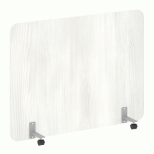 Перегородка на металлических опорах, на роликах