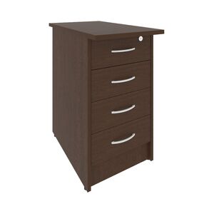 Тумба приставная с фолдингом (4 ящика, с замком)