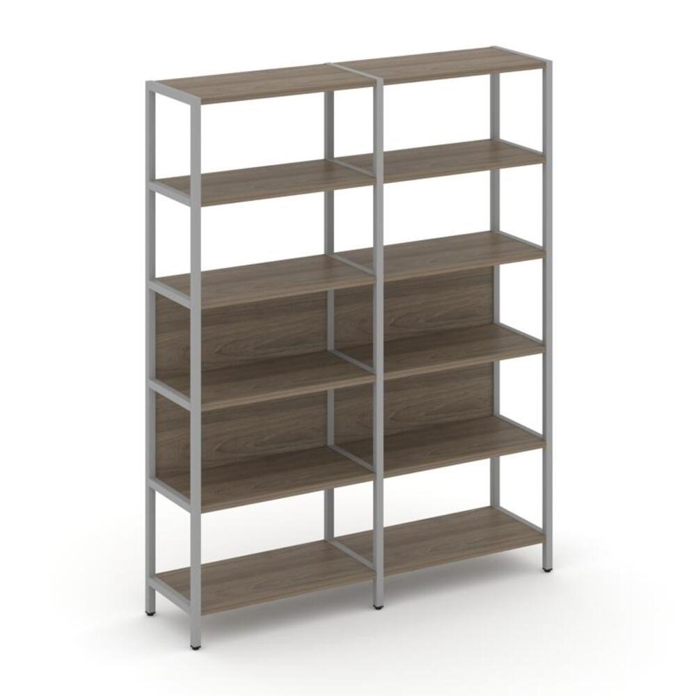 Двухсекционный стеллаж пятиярусный