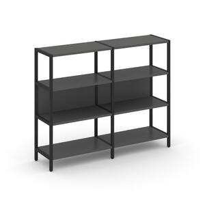 Двухсекционный стеллаж трехярусный