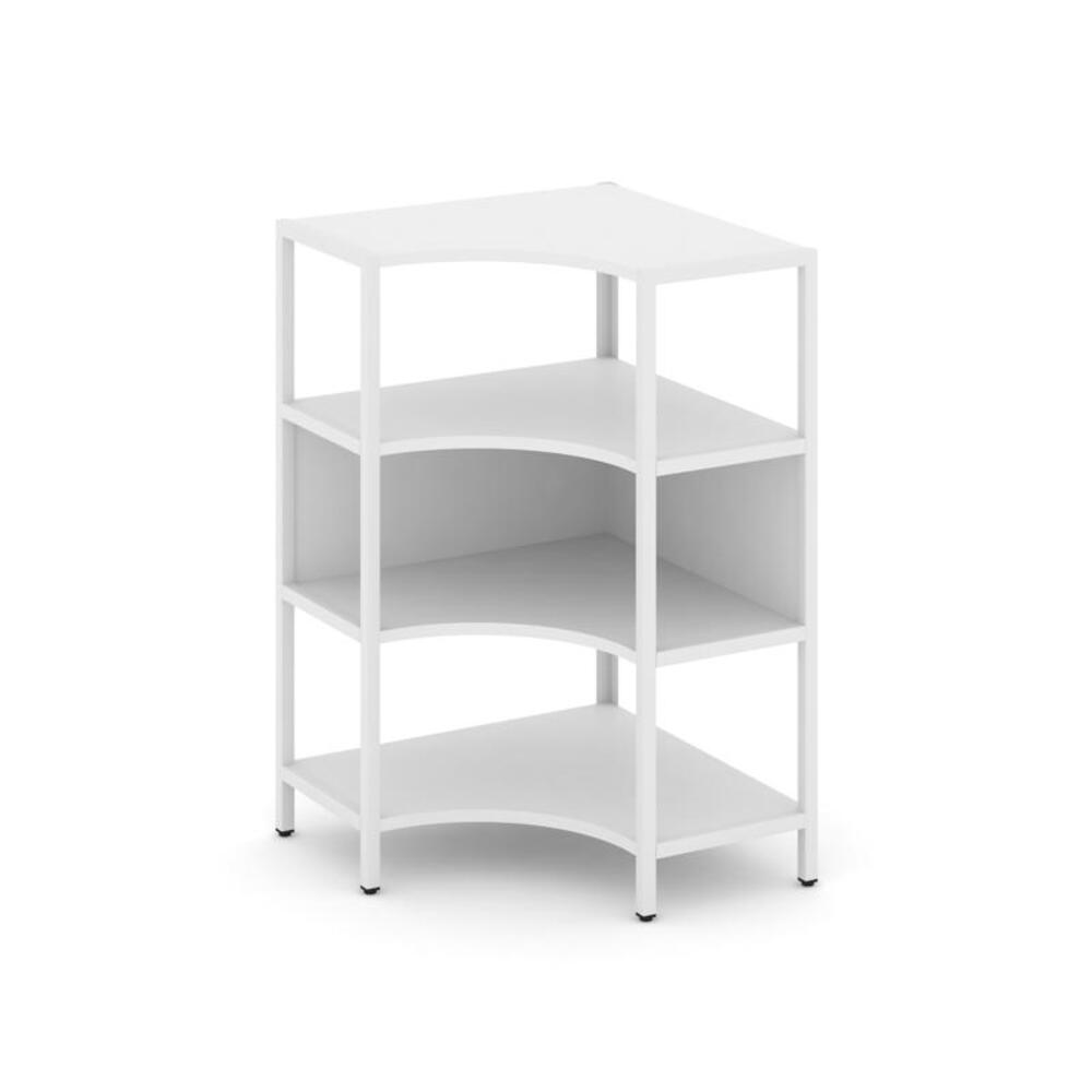 Односекционный угловой стеллаж трехярусный