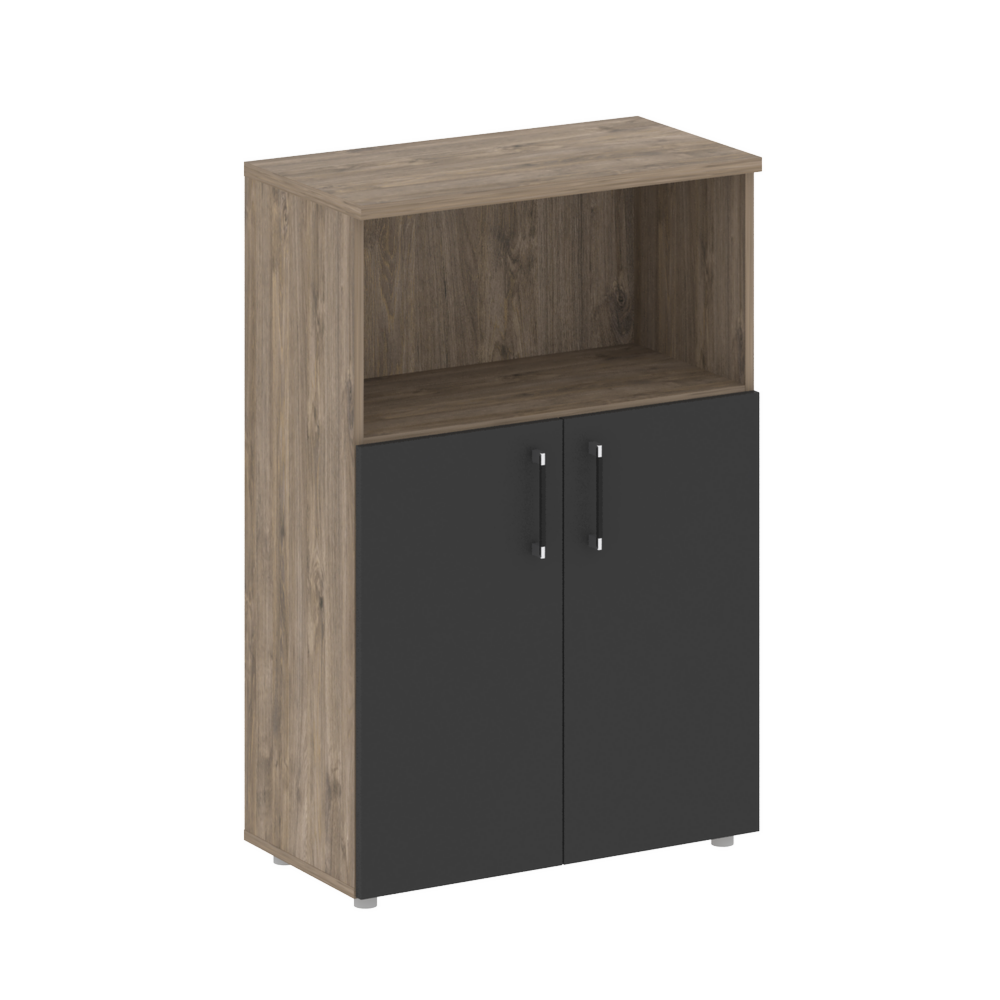 Шкаф средний широкий (2 низких фасада ЛДСП)