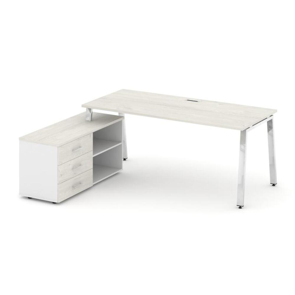 Style Project Direct Lux Стол письменный с греденцией левой