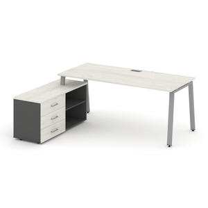 Style Project Direct Стол письменный с греденцией левой