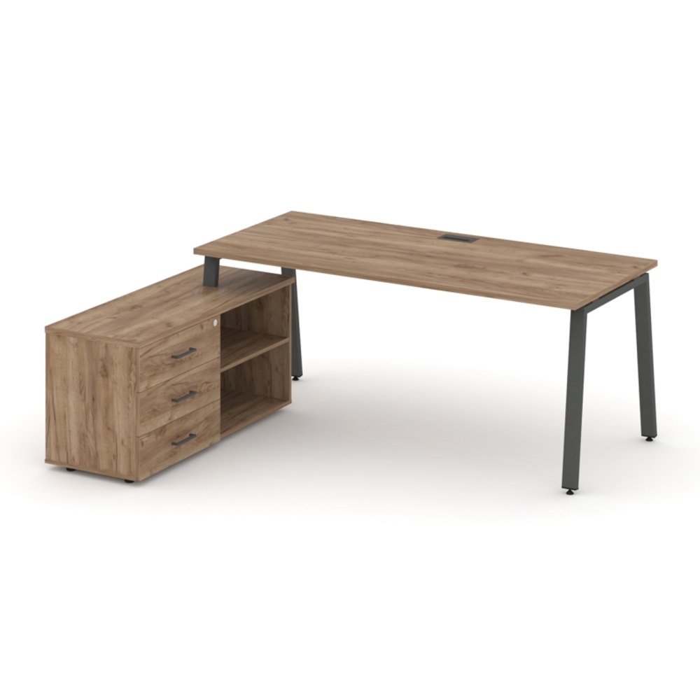 Style Project Direct Стол письменный с греденцией левой