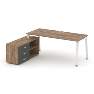 Style Project Direct Стол письменный с греденцией левой