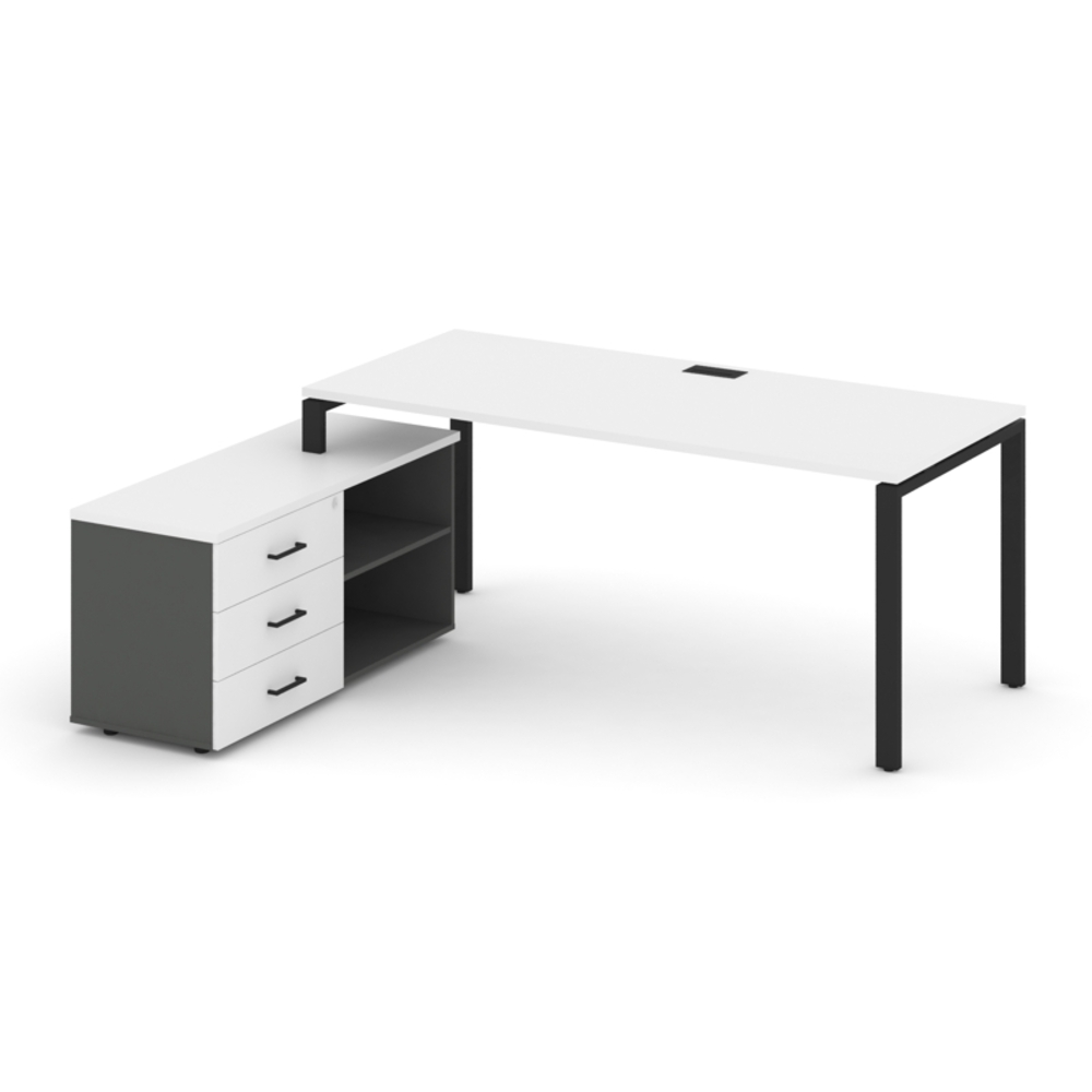 Style Project Direct Стол письменный с греденцией левой