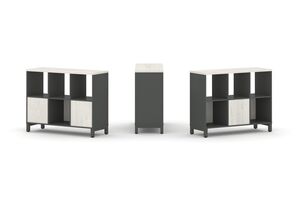 Набор стеллажа двухстороннего, 2 яруса