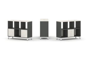 Набор стеллажа двухстороннего, 2 яруса