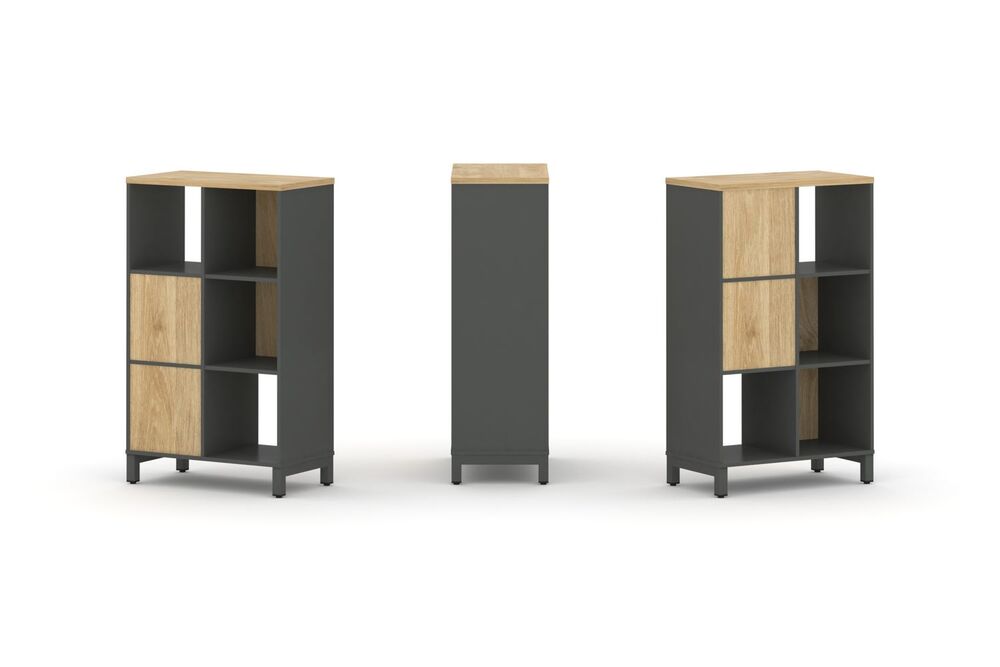 Набор стеллажа двухстороннего, 3 яруса