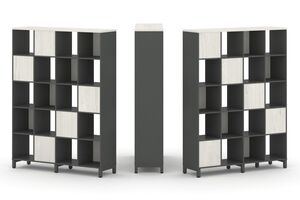 Набор стеллажа двухстороннего, 5 ярусов