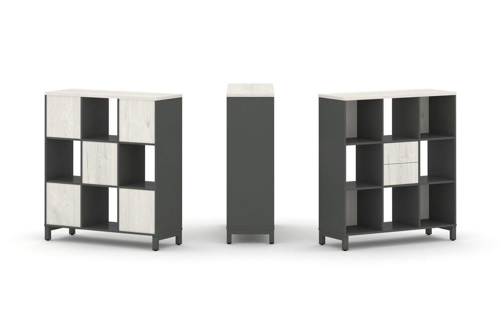 Набор стеллажа одностороннего, 3 яруса