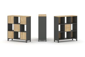 Набор стеллажа одностороннего, 3 яруса