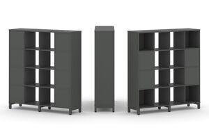 Набор стеллажа одностороннего, 4 яруса