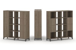 Набор стеллажа одностороннего, 4 яруса