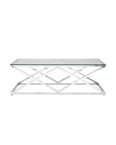 Журнальный стол 120*60 ИНСИГНИЯ серебро