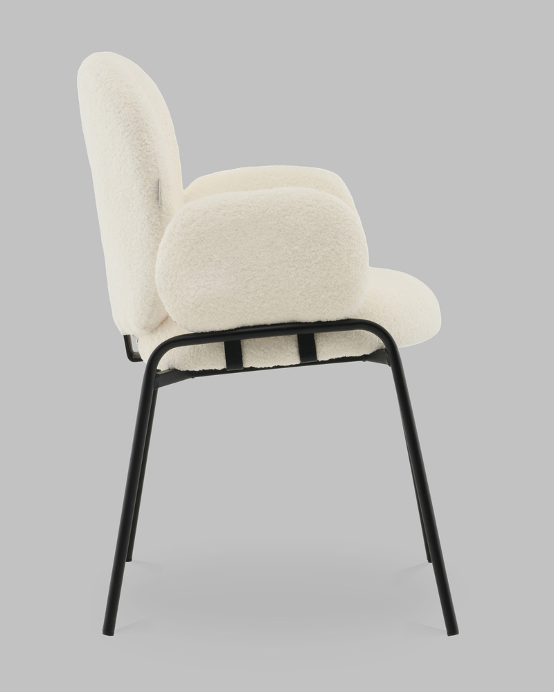 Стул с подлокотниками букле