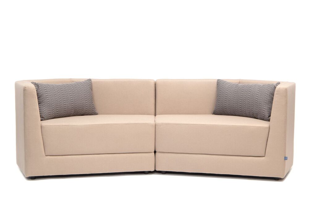 Модульный диван двухместный с низкой спинкой