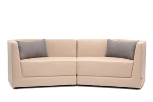 Модульный диван двухместный с низкой спинкой