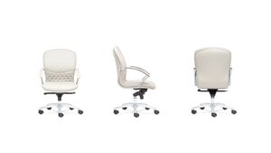 Кресло со средней спинкой на крестовине