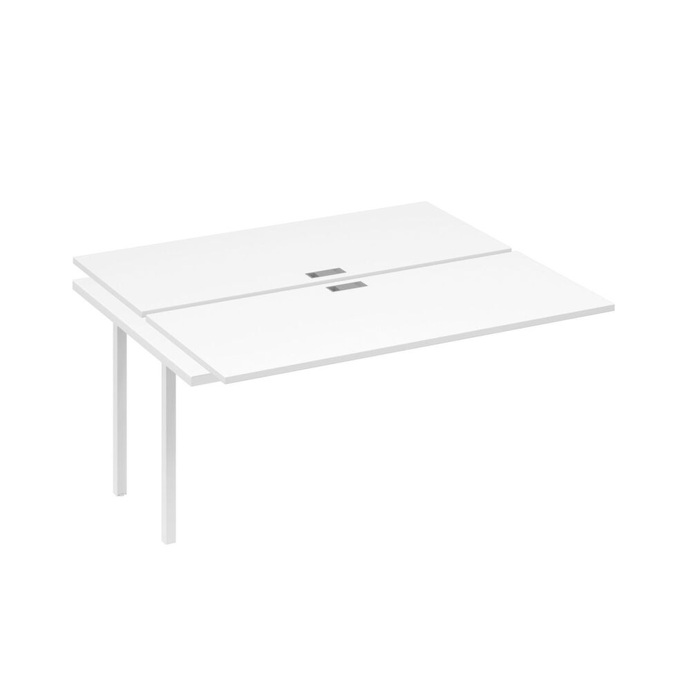 Секция стола рабочей станции на металлокаркасе QUATTRO (2х160)