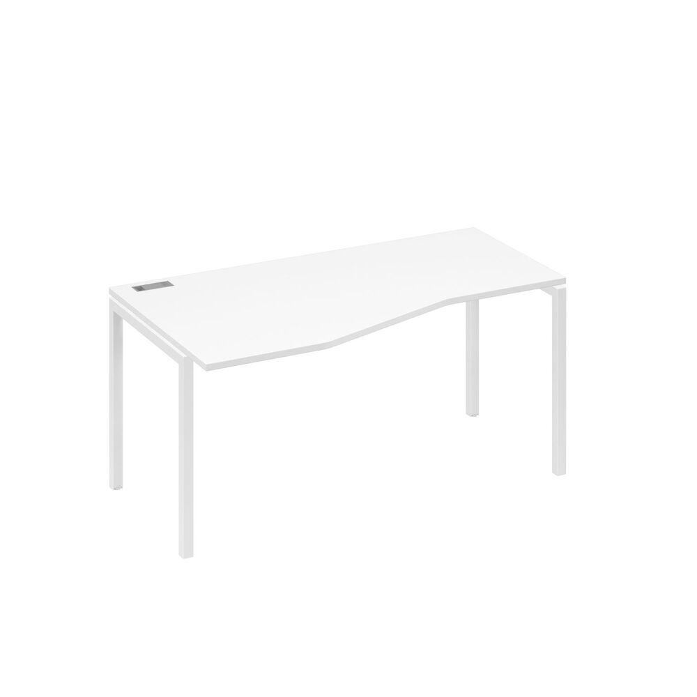 Стол эргономичный левый "Техно" на металлокаркасе DUE