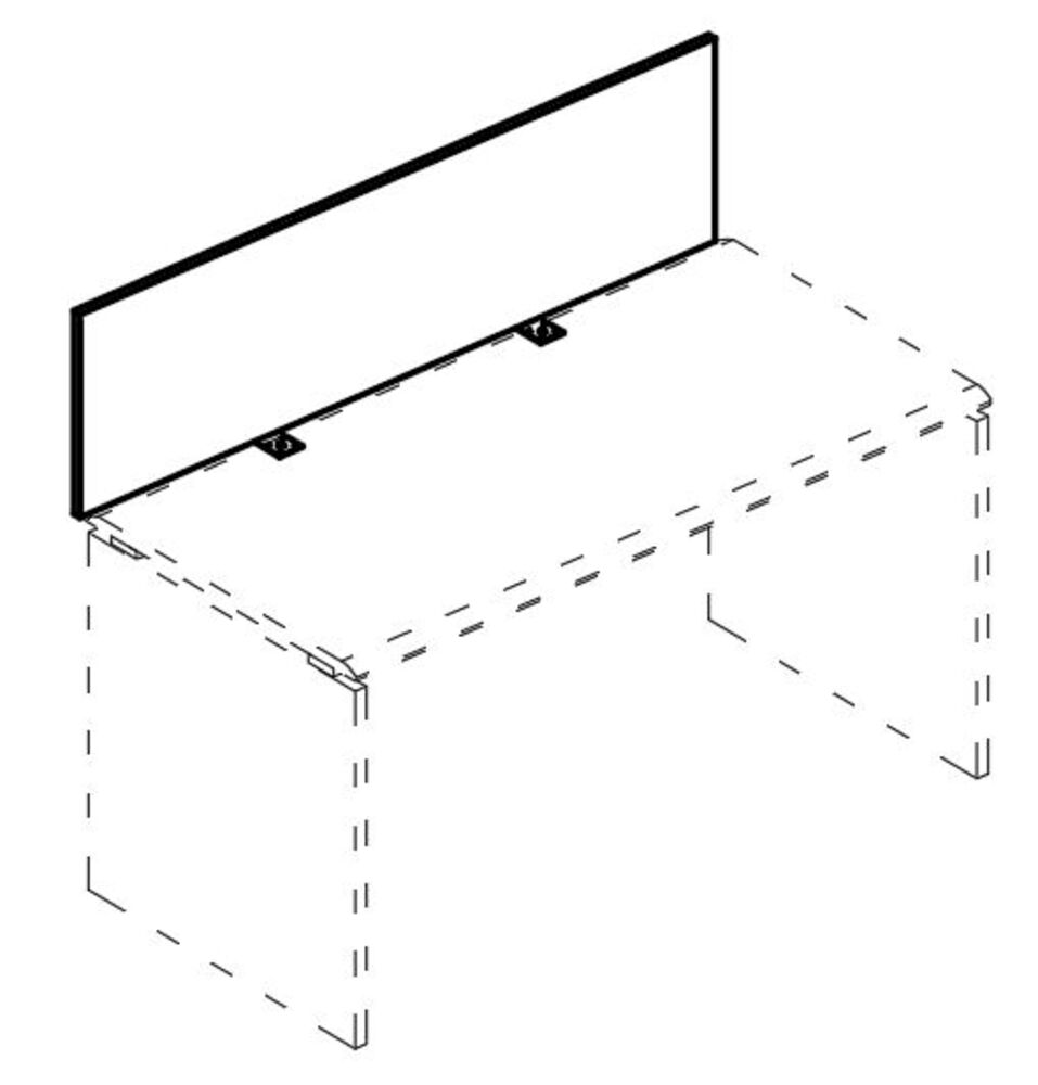 Экран настольный фронтальный ДСП для стола 100