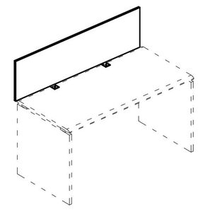 Экран настольный фронтальный ДСП для стола 180