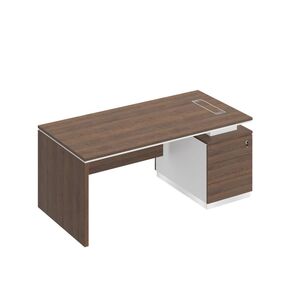 Стол руководителя (опора ДСП) на опорной тумбе