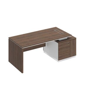 Стол руководителя (опора ДСП) на опорной тумбе