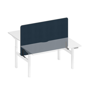 Экран настольный фронтальный тканевый с мягким наполнителем с кабель-каналом