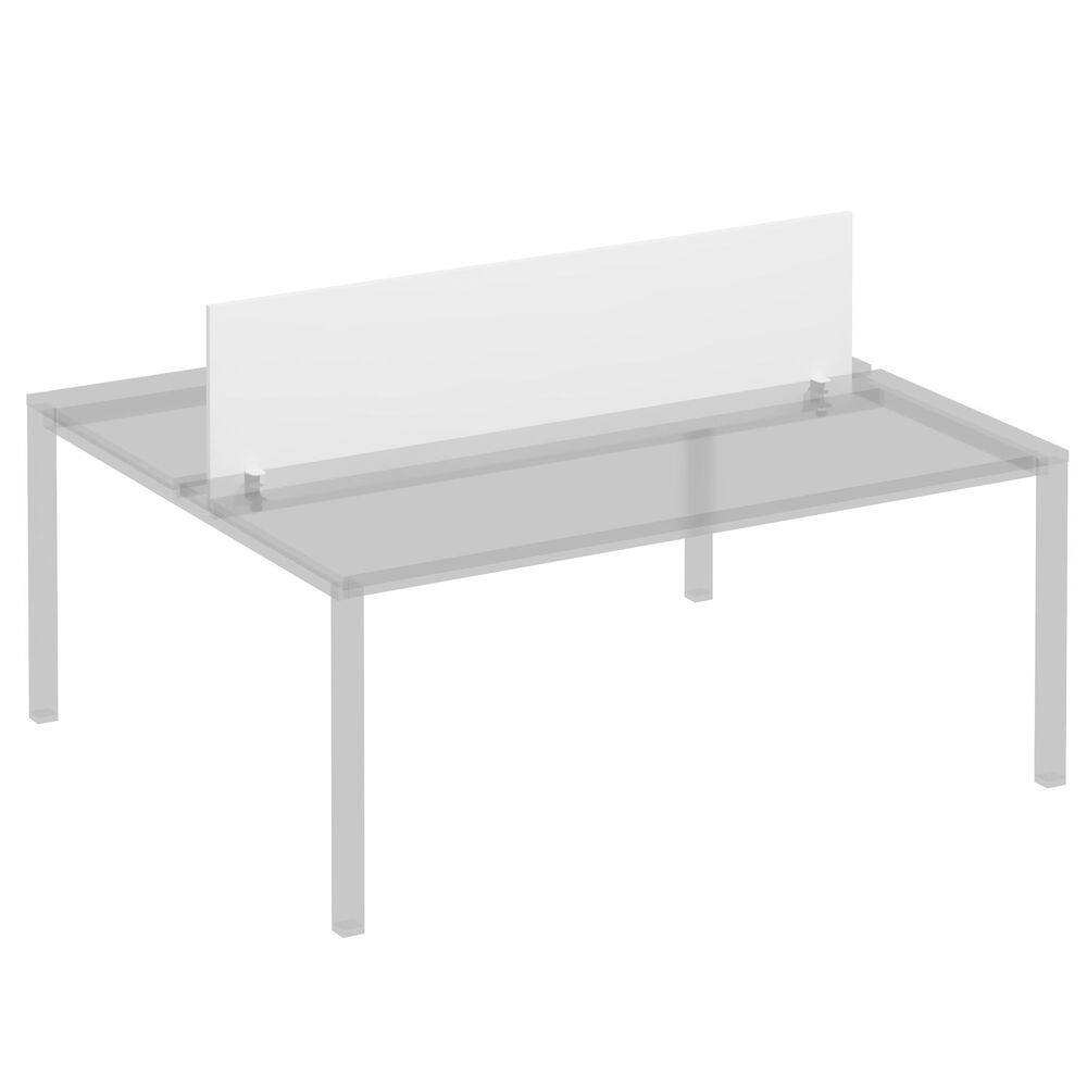 Экран фронтальный с кронштейнами для станции 180 на белом каркасе КФ