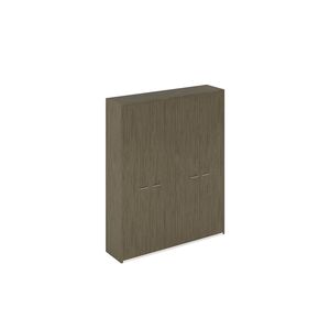 Шкаф высокий с 4-мя деревянными дверями (для одежды с дополнением+для документов)