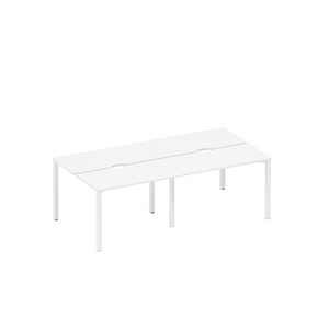 Рабочая станция на металлокаркасе, столешницы с вырезом (4*120)