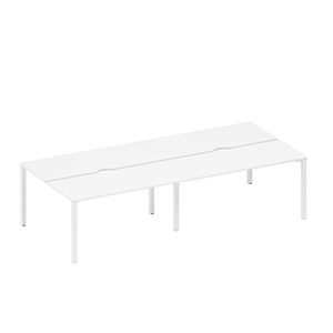 Рабочая станция на металлокаркасе, столешницы с вырезом (4*160)