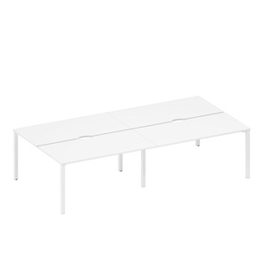 Рабочая станция на металлокаркасе, столешницы с вырезом (4*160)