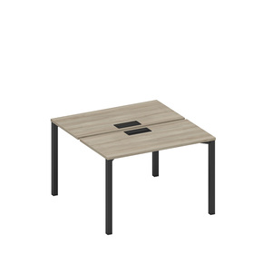 Рабочая станция на металлокаркасе, столешницы с заглушкой (2*120)