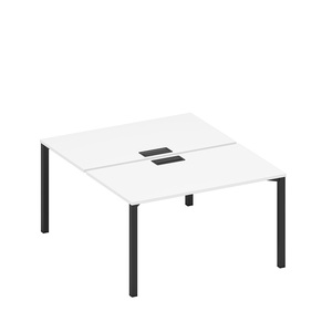 Рабочая станция на металлокаркасе, столешницы с заглушкой (2*160)