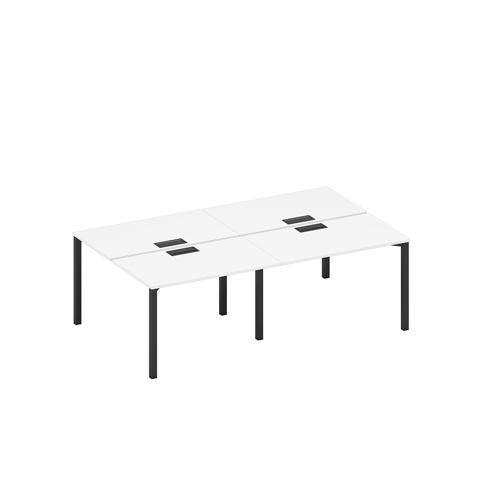 Рабочая станция на металлокаркасе, столешницы с заглушкой (4*120)