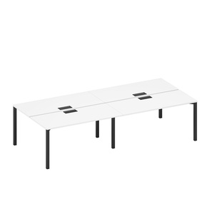 Рабочая станция на металлокаркасе, столешницы с заглушкой (4*160)