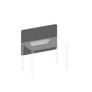 Экран настольный фронтальный тканевый с кабель-каналом