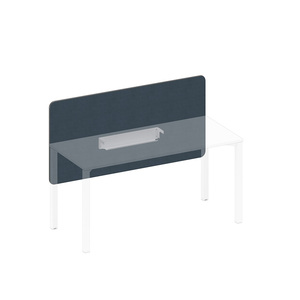 Экран настольный фронтальный тканевый с кабель-каналом