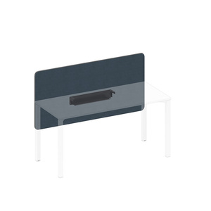 Экран настольный фронтальный тканевый с кабель-каналом