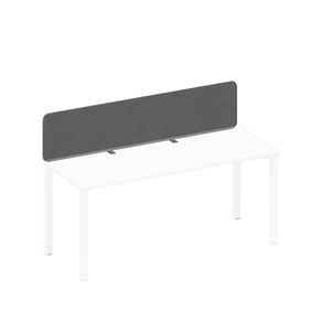 Экран настольный фронтальный тканевый с кронштейнами